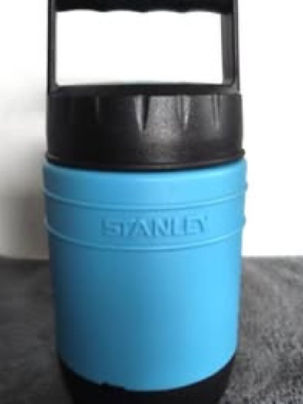 Stanley Thermos Wide Mouth 10 oz with Spoon and Storage Blue Travel Mug Hiking - Picture 2 of 3